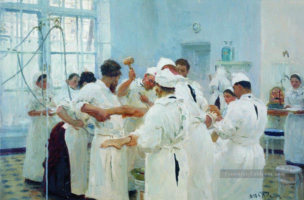 le chirurgien e pavlov dans la salle d’opération 1888 Ilya Repin Peintures à l'huile